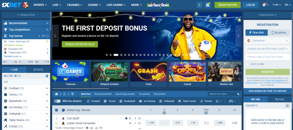 By making a 1xBet login, you will enjoy a website with a great design