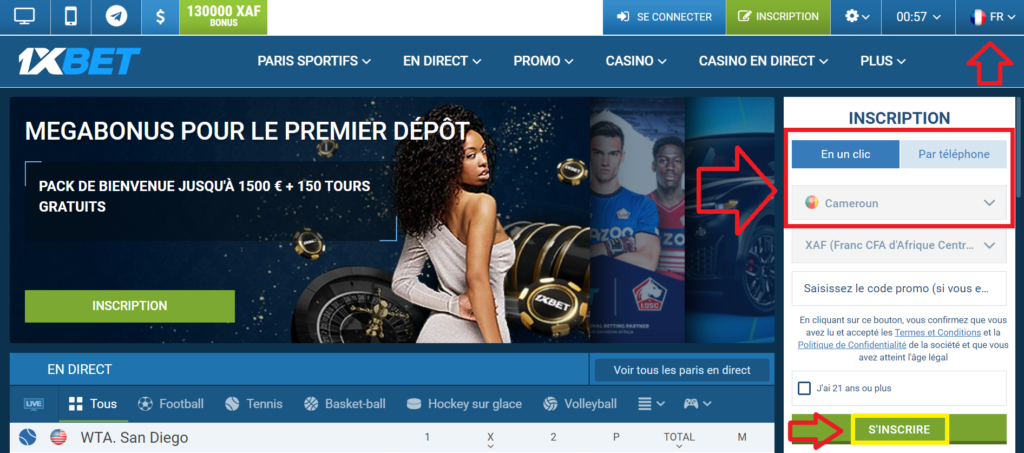 En vous connectant à 1xBet, vous profiterez d'un site au design soigné